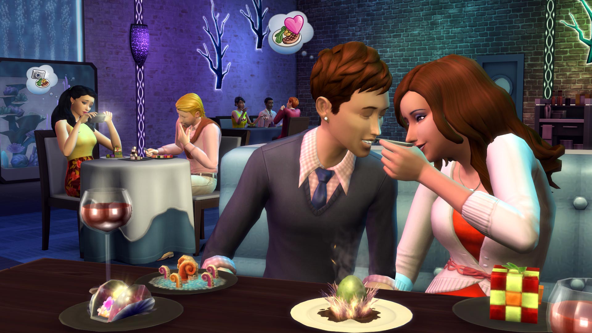Управление рестораном в игровом наборе The Sims 4 В ресторане. 