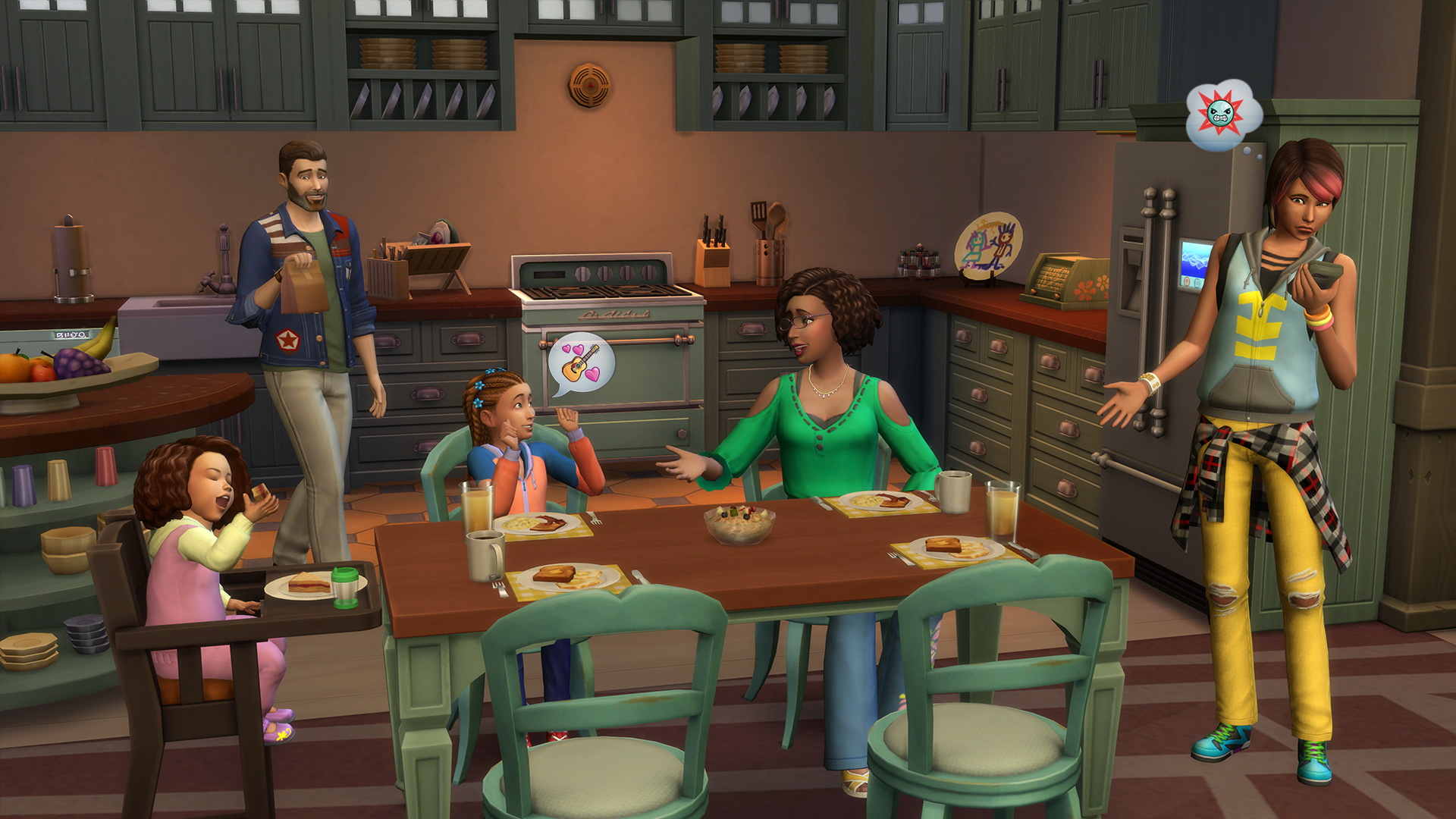 Достоинства характера в "The Sims 4 Родители Игровой набор" .
