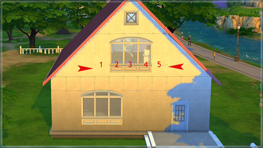 Как сделать пол на крыше sims 4
