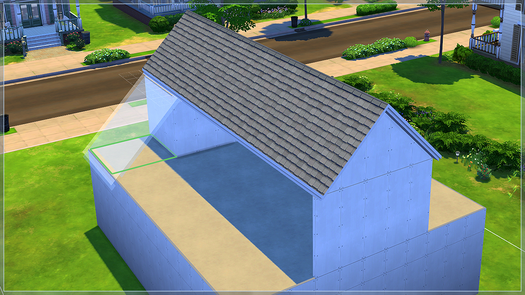 Как сделать пол на крыше sims 4