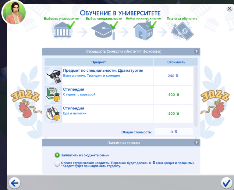 Симс 4 университет плохие оценки почему