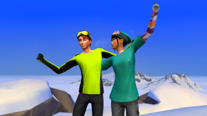 Gornaya ekskursiya v The Sims 4 Snezhnye prostory